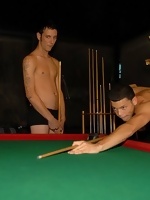 Two Twinks Playing Pool For Sex